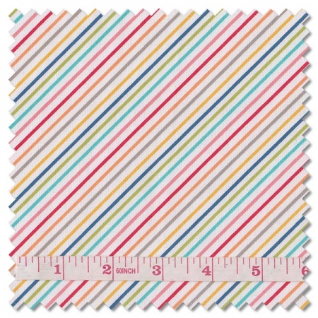 Simply Delightful - stripe off white (per 1/4 metre)