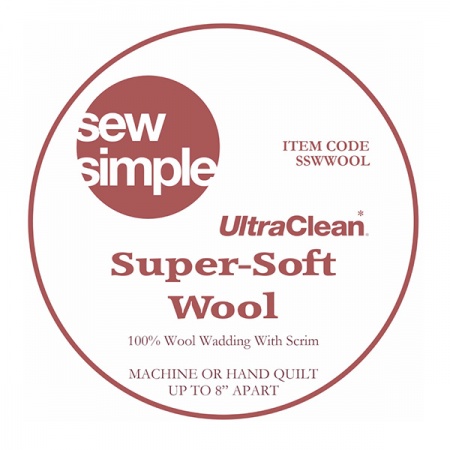 Sew Simple super soft 100% wool (per 1/2 metre) - 90 inches wide