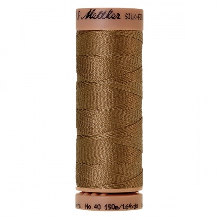 0287 - Dark tan Mettler Silk Finish 40 quilting thread 150m