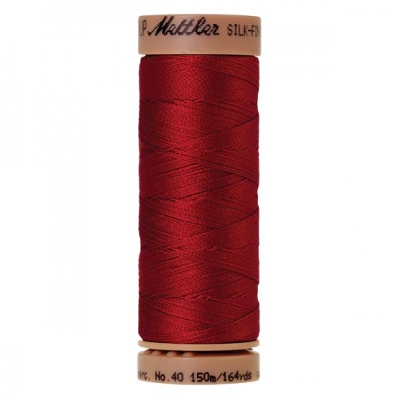 0504 - Country red Mettler Silk Finish 40 quilting thread 150m