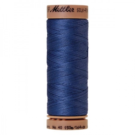 0815 - Cobalt blue Mettler Silk Finish 40 quilting thread 150m