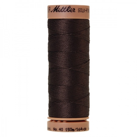 1382 - Black peppercorn Mettler Silk Finish 40 quilting thread 150m