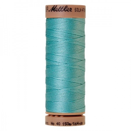 2792 - Blue curacao Mettler Silk Finish 40 quilting thread 150m