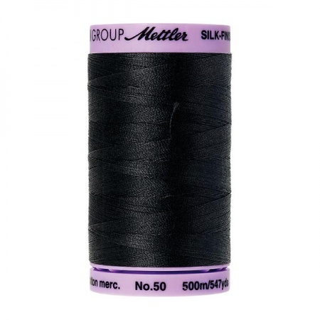 4000 - Black Mettler Silk-Finish Cotton 50 500m