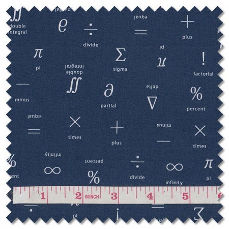 Musings - maths blue (per 1/4 metre)