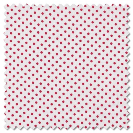 Spot On - WR red spot on white (per 1/4 metre)