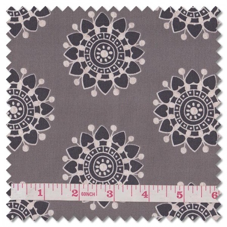 Tangent - pinwheel grey (per 1/4 metre)