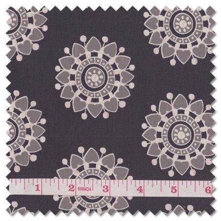 Tangent - pinwheel black (per 1/4 metre)