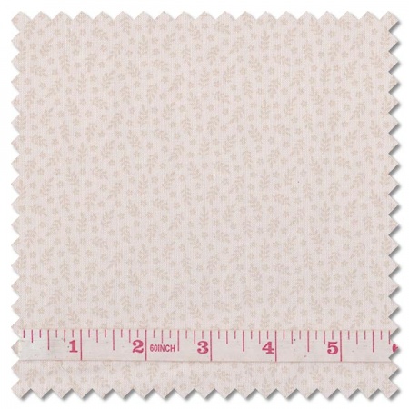 Tonal Ditzys - allover sprigs & flowers crme fraiche (per 1/4 metre)