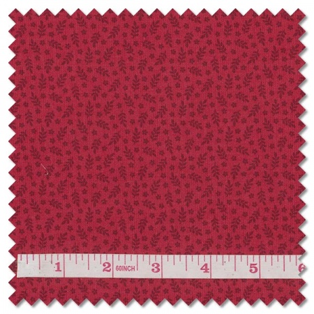 Tonal Ditzys - allover sprigs & flowers rouge (per 1/4 metre)