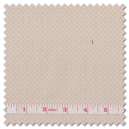 Tonal Ditzys - dotted interlocking star crème fraiche (per 1/4 metre)