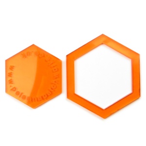 Acrylic hexagon templates - 1 inch