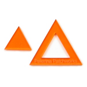 Acrylic triangle templates - 1 inch