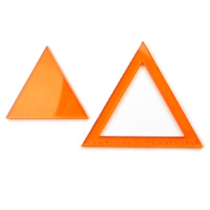 Acrylic triangle templates - 2 inch