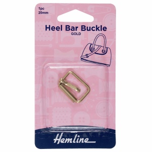 20mm heel bar buckle - gold