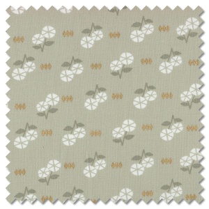 First Light Metallic - fruit flowers ash (per 1/4 metre)