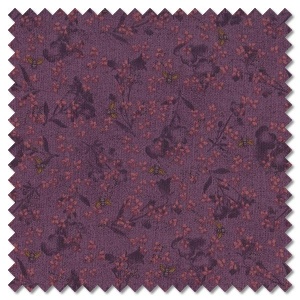 Time Well Spent - mixed media plum (per 1/4 metre)