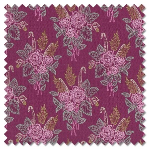 Whimsical Romance - stipple raspberry (per 1/4 metre)