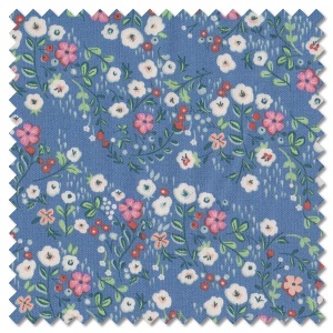Little Women - floral blue (per 1/4 metre)