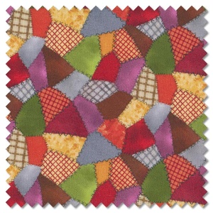 Pumpkin Farm - colourful patches multi (per 1/4 metre)