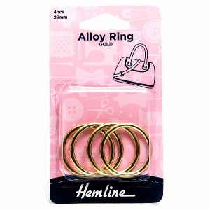 26mm alloy rings - gold