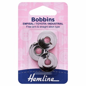 Metal sewing machine bobbin 3 pack - Empisal/Toyota/Industrial