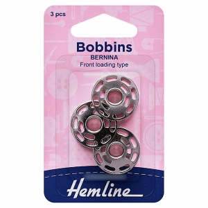 Metal sewing machine bobbin 3 pack - Bernina 8 hole