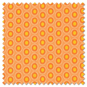 Oval Elements - papaya orange (per 1/4 metre)