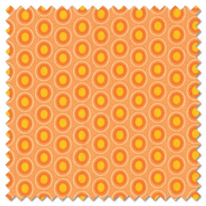 Oval Elements - papaya orange (per 1/4 metre)