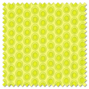 Oval Elements - green apple (per 1/4 metre)