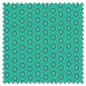 Oval Elements - blue lagoon (per 1/4 metre)