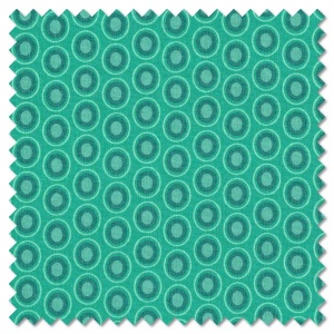 Oval Elements - blue lagoon (per 1/4 metre)