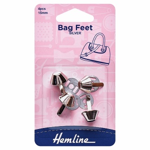 Bag feet - 15mm base nails silver