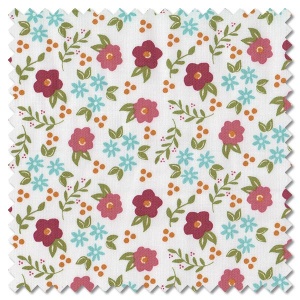 Bountiful Blooms - blooms off white (per 1/4 metre)