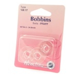Plastic sewing machine bobbin 3 pack - Pfaff