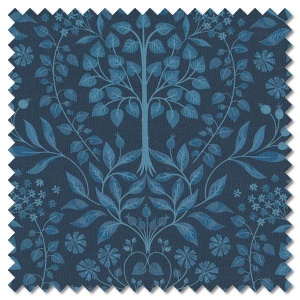 Brensham - trees on dark blue (per 1/4 metre)