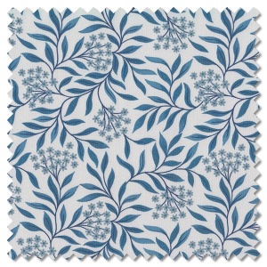 Brensham - floral leaves on deep cream (per 1/4 metre)