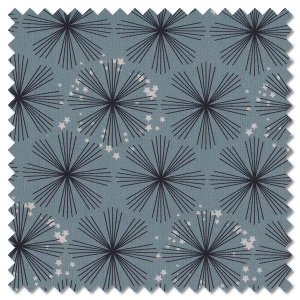 Birdsong - stars grey (per 1/4 metre)