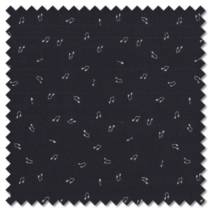 Birdsong - musical notes black (per 1/4 metre)