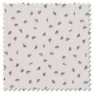 Birdsong - musical notes white (per 1/4 metre)