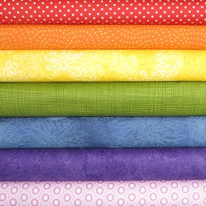 Rainbow tonals 7 fat quarter pack