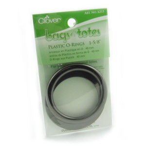 Clover 40mm plastic O rings - black nickel