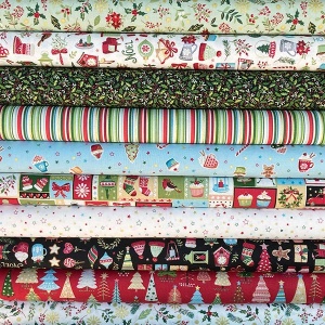 Makower Cosy Home Christmas stash pack