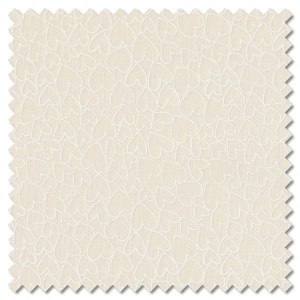 Essentials - light cream hearts (per 1/4 metre)