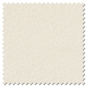 Essentials - light cream hearts (per 1/4 metre)