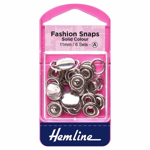 11mm silver fashion snaps