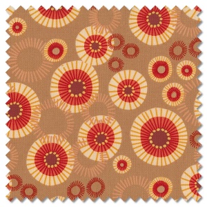 Forest Frolic - mod indian blanket caramel (per 1/4 metre)
