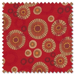 Forest Frolic - mod indian blanket copper (per 1/4 metre)