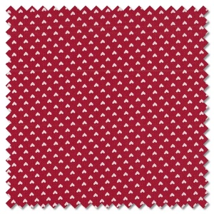 Flirt - tiny heart red (per 1/4 metre)