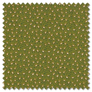 Forward to the Past - corn and beans forest green (per 1/4 metre)